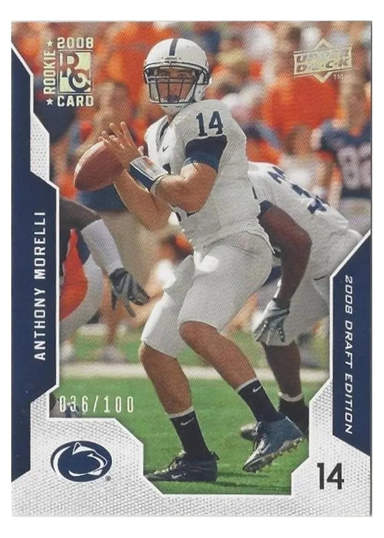 2008 Upper Deck Draft Edition Anthony Morelli Silver #1 card