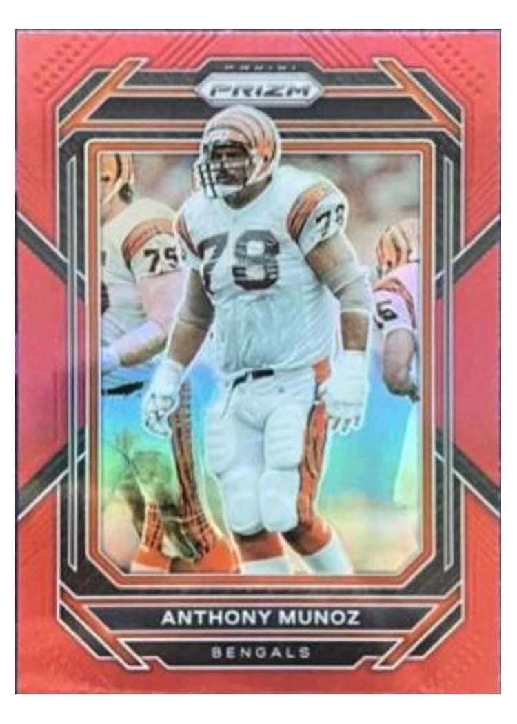 2022 Panini Prizm Base Set Anthony Munoz Red #65 card