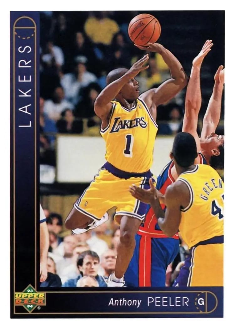 1993 Upper Deck Anthony Peeler #130 card