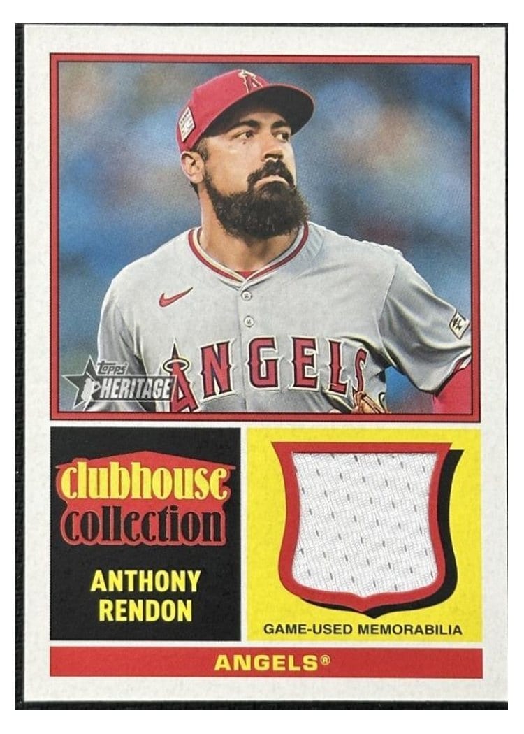 2025 Topps Heritage Clubhouse Collection Relics Anthony Rendon #CCR-ARE card