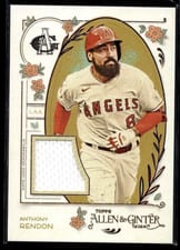 2024 Topps Allen & Ginter Allen & Ginter Relics B Anthony Rendon (Los Angeles Angels) #AGR-ARE card