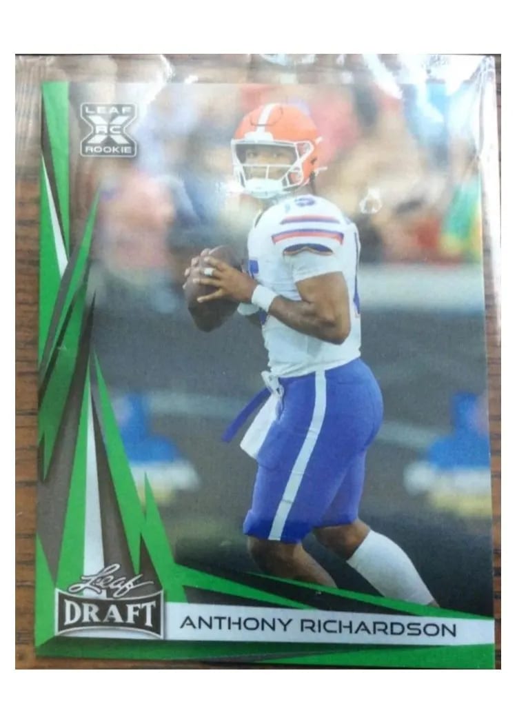 2023 Leaf Draft V2 Anthony Richardson Green #B2-5 card