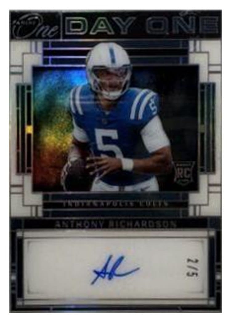 2023 Panini One Day One Autographs Anthony Richardson #111 card