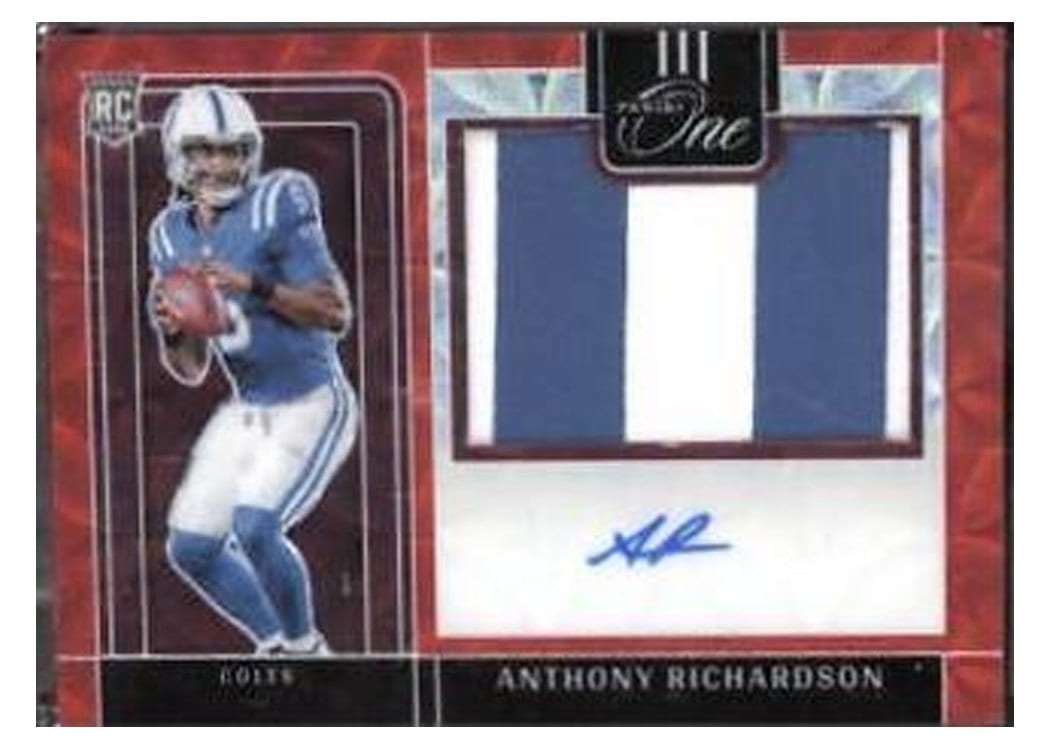 2023 Panini One Precision Rookie Patch Autographs Anthony Richardson #311 card