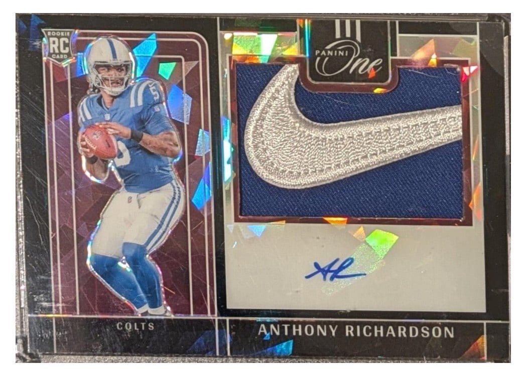 2023 Panini One Precision Rookie Patch Autographs Anthony Richardson #311 card