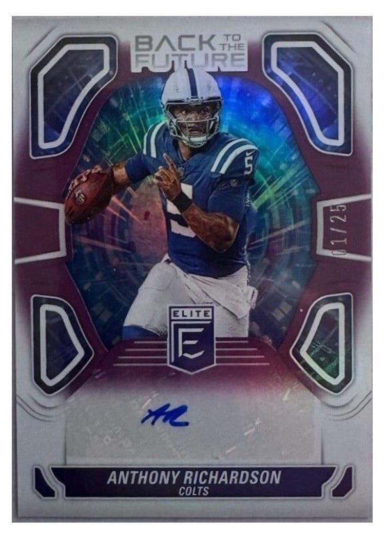 2024 Donruss Elite Back to the Future Signatures Anthony Richardson #BTF-ARI card