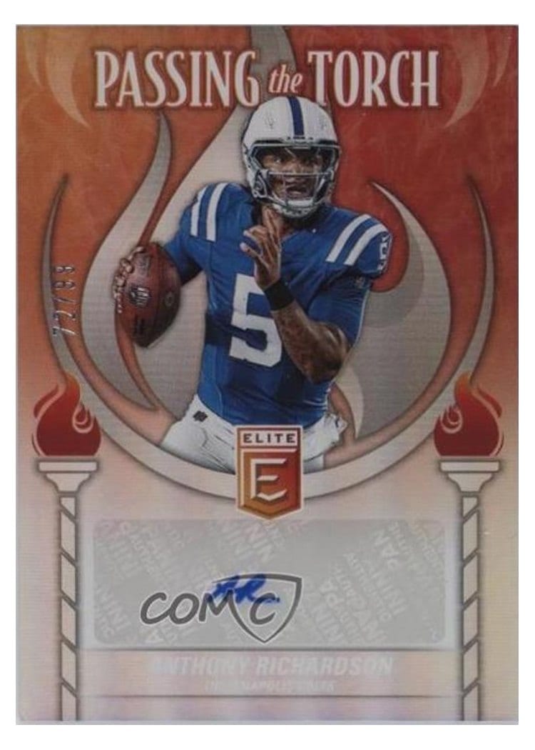 2024 Donruss Elite Passing the Torch Signatures Singles Anthony Richardson #PTT-ARI card
