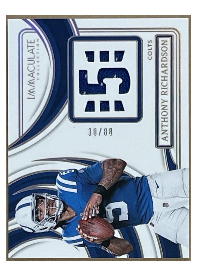 2024 Panini Immaculate Collection Immaculate Numbers Memorabilia Anthony Richardson #11 card