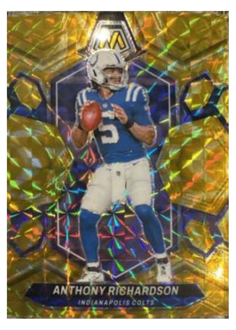 2024 Panini Mosaic Base Set Anthony Richardson Yellow Reactive #92 card