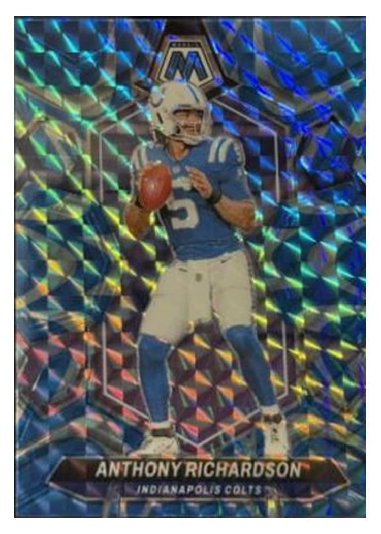 2024 Panini Mosaic Base Set Anthony Richardson Blue Reactive #92 card