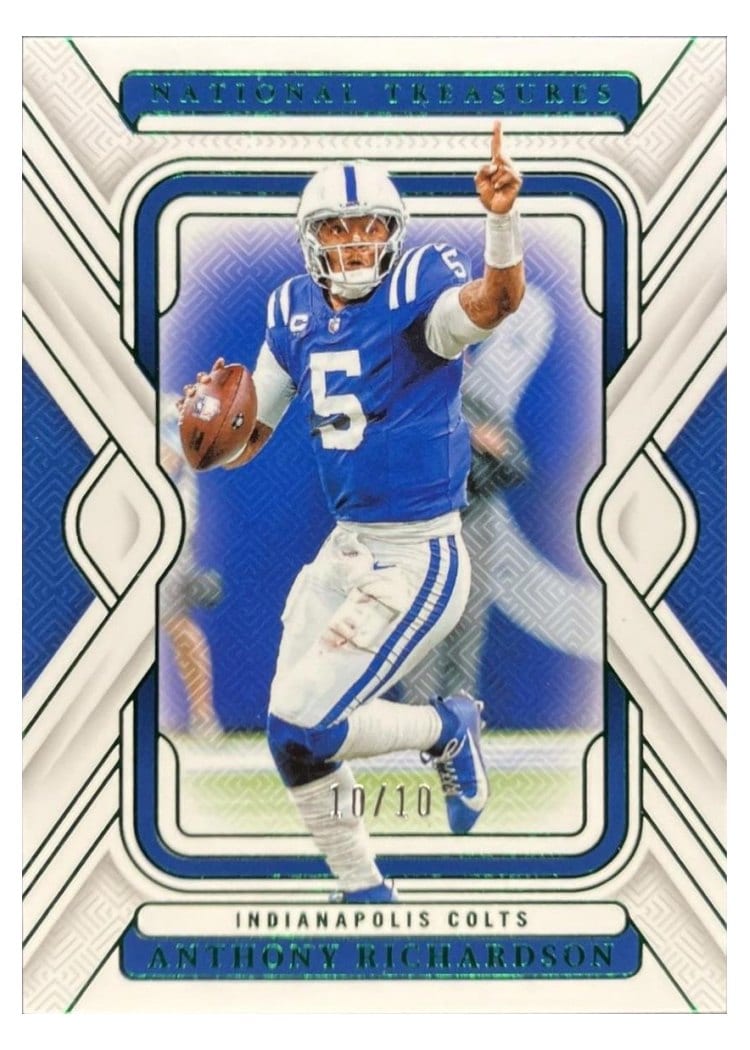 2024 Panini National Treasures Base Set Anthony Richardson #42 card