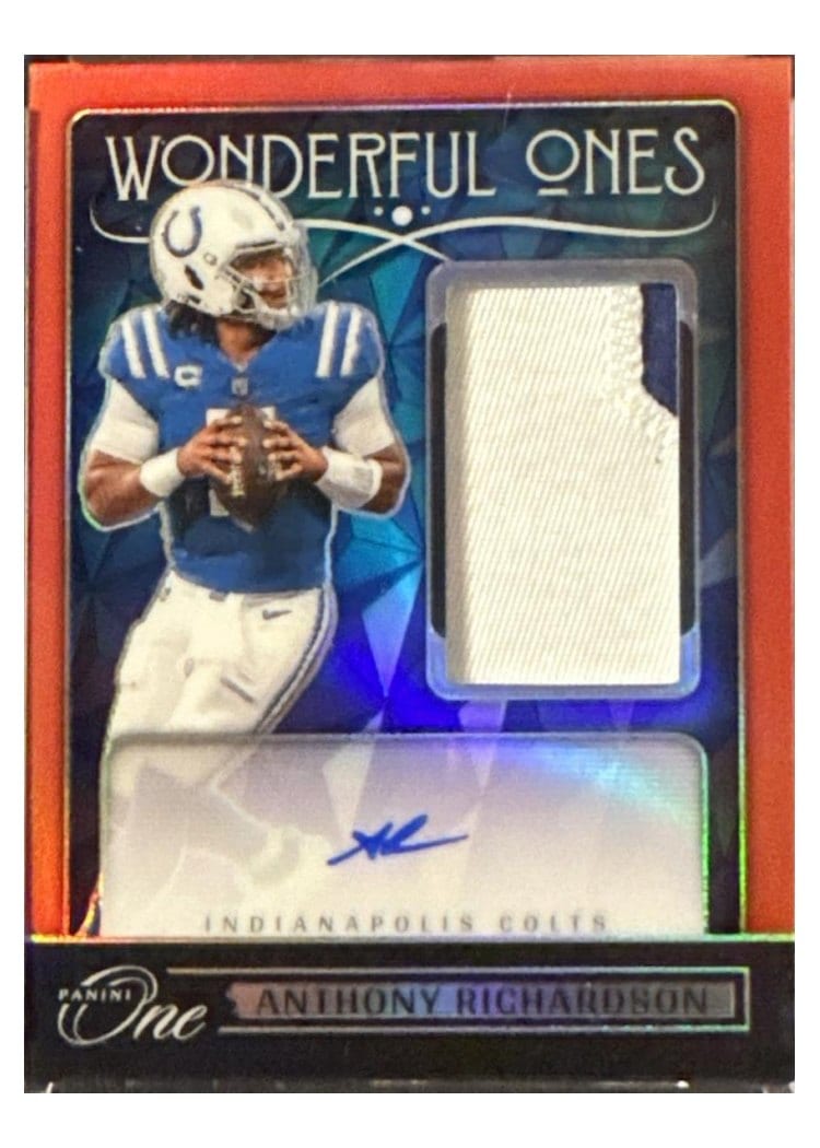 2024 Panini One Wonderful Ones Autographs Anthony Richardson #363 card
