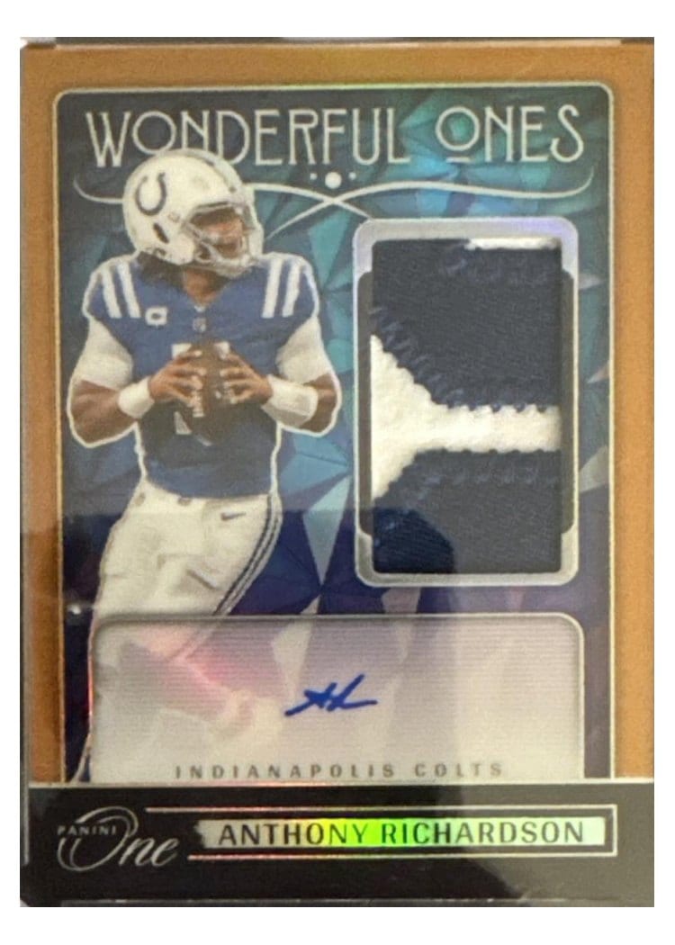 2024 Panini One Wonderful Ones Autographs Anthony Richardson #363 card