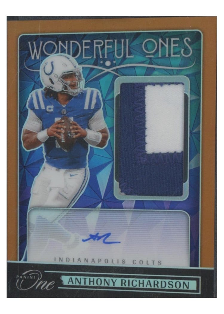 2024 Panini One Wonderful Ones Autographs Anthony Richardson #363 card