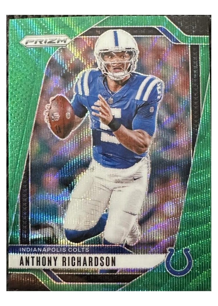 2024 Panini Prizm Base Set Anthony Richardson Green Wave #120 card