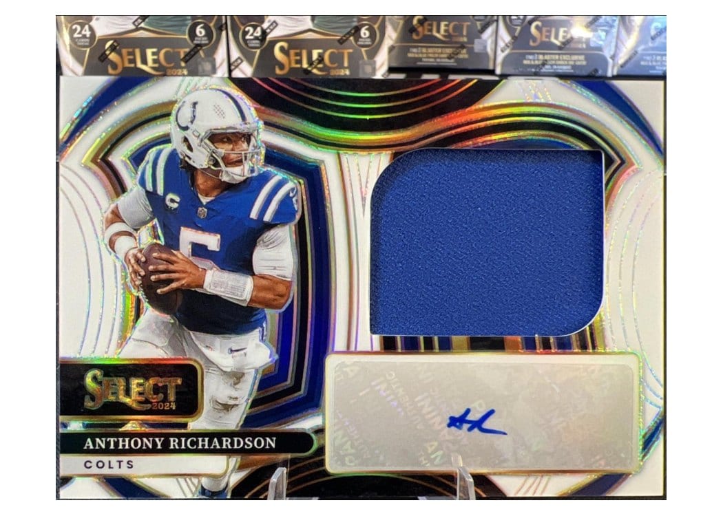 2024 Panini Select Jumbo Signature Swatches Anthony Richardson #2 card