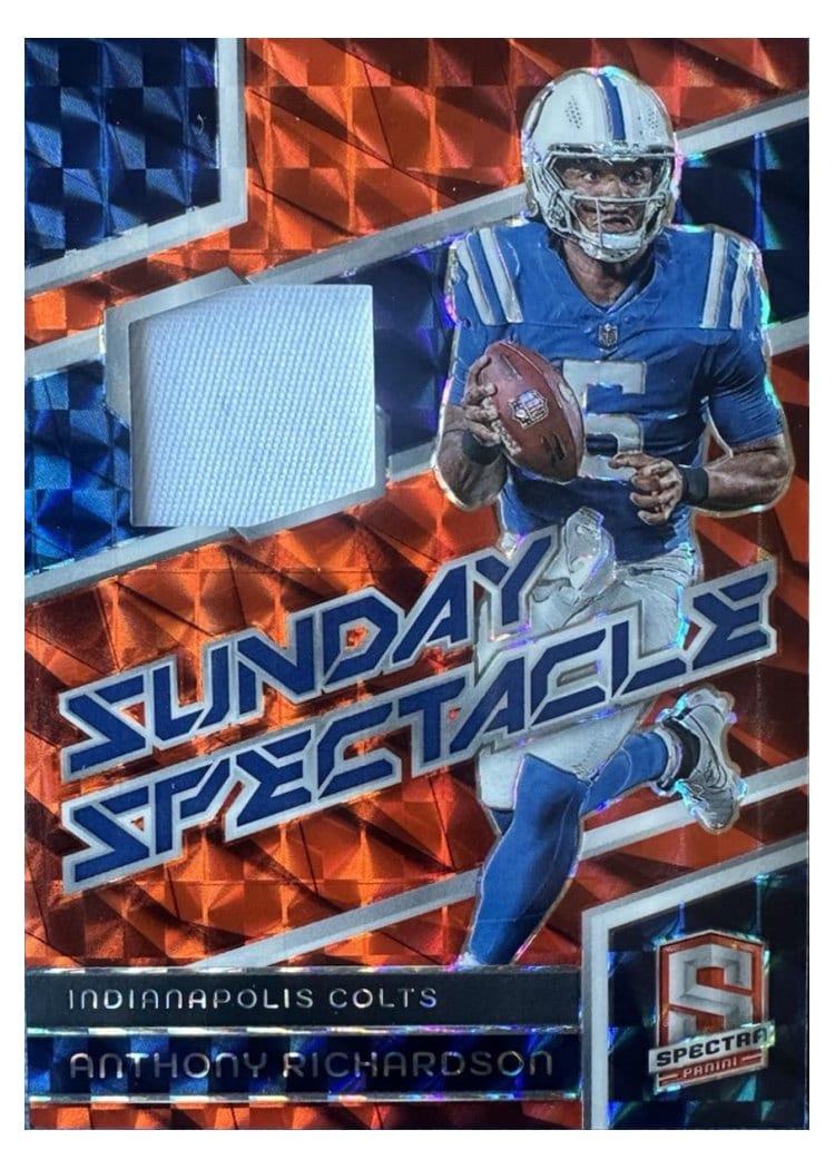 2024 Panini Spectra Sunday Spectacle Relics Anthony Richardson #SS-ARN card