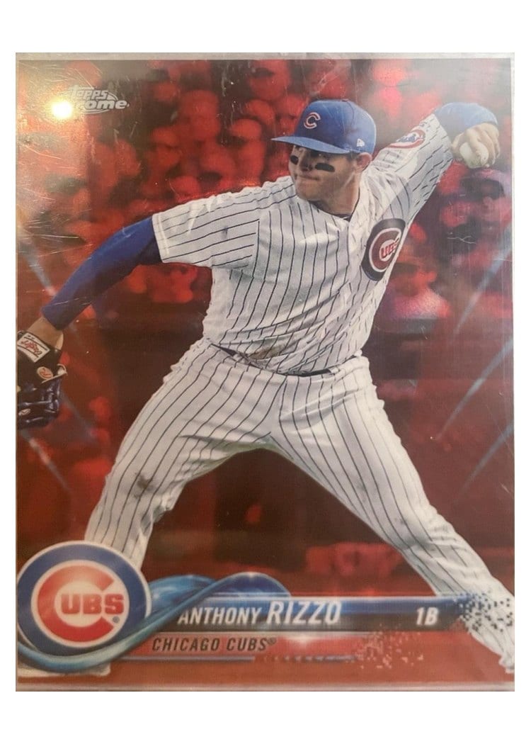 2018 Topps Chrome Base Set Anthony Rizzo #49 card
