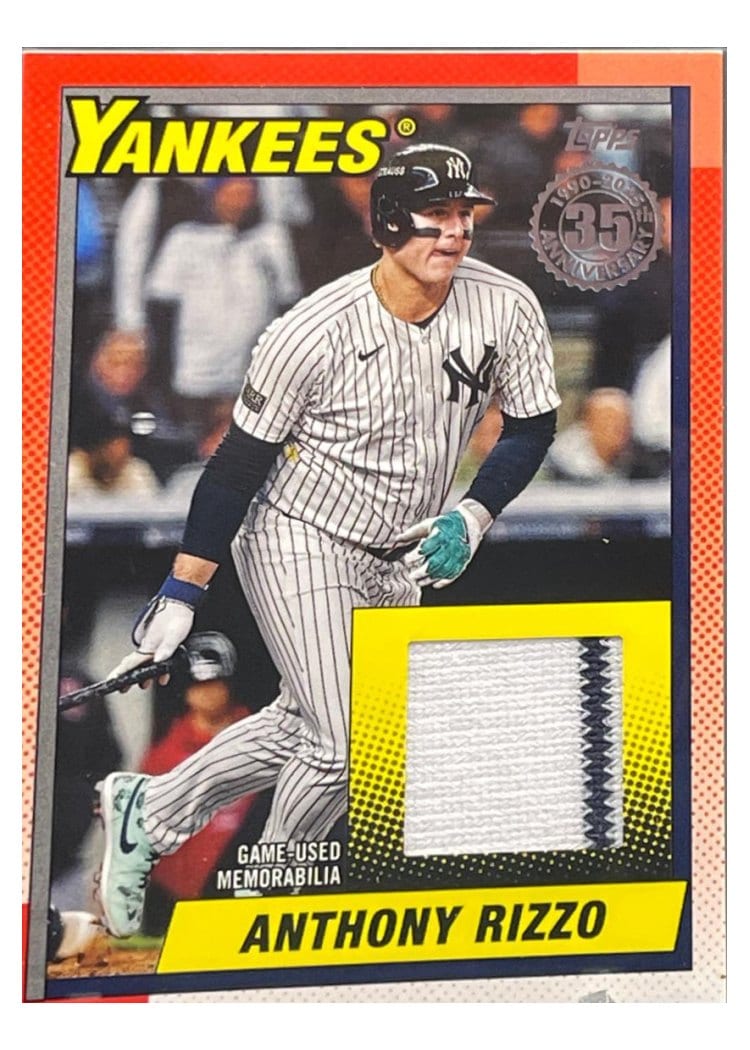 2025 Topps 1990 Topps Baseball Relics Series Two Anthony Rizzo #90R2-ARI card