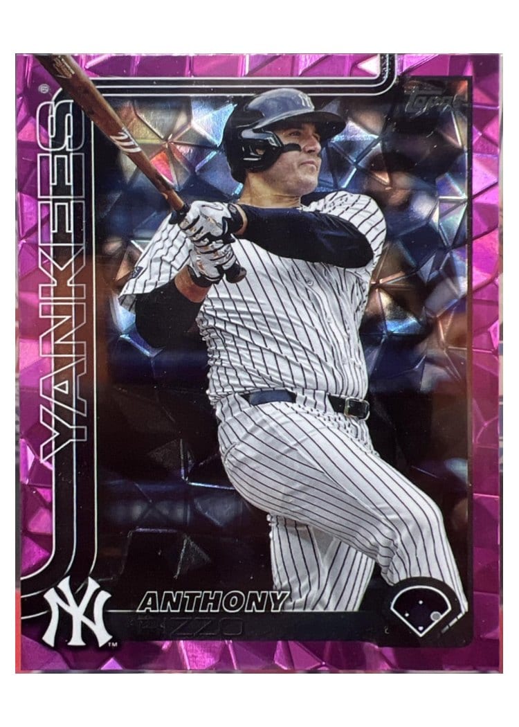2025 Topps Base Set Anthony Rizzo Pink Diamante Foil #14 card
