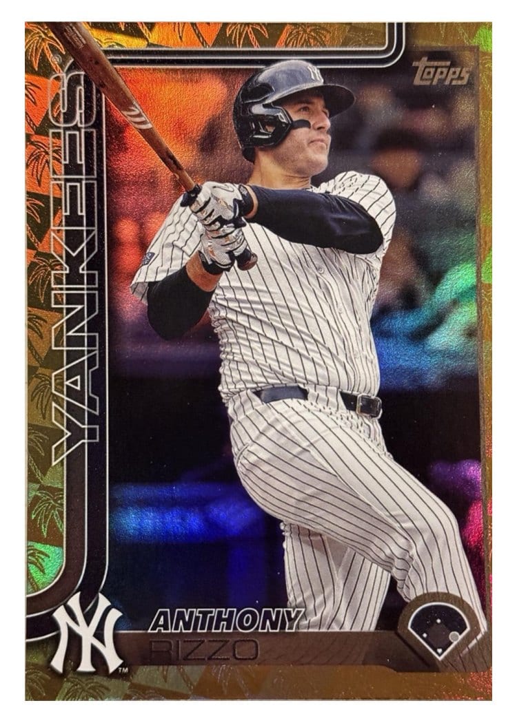 2025 Topps Base Set Anthony Rizzo Spring Training Gold #14 card