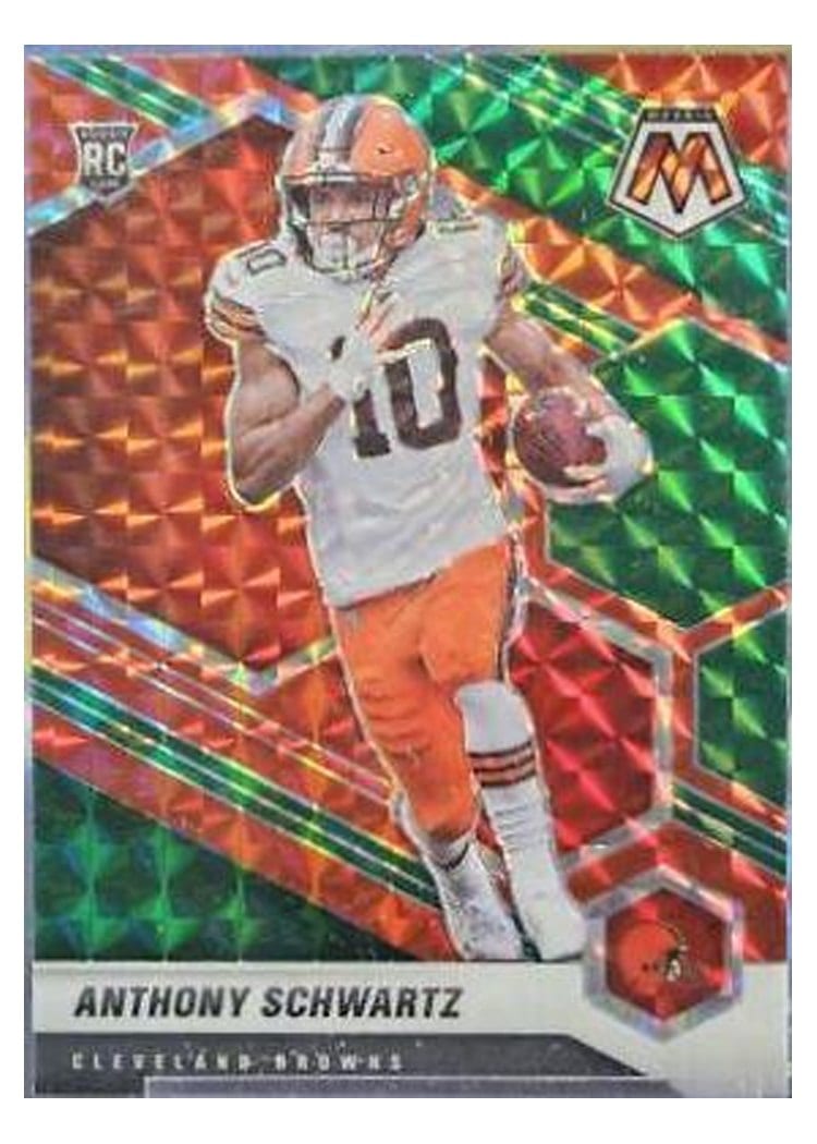 2021 Panini Mosaic Base Set Anthony Schwartz Choice Fusion Red & Green #331 card