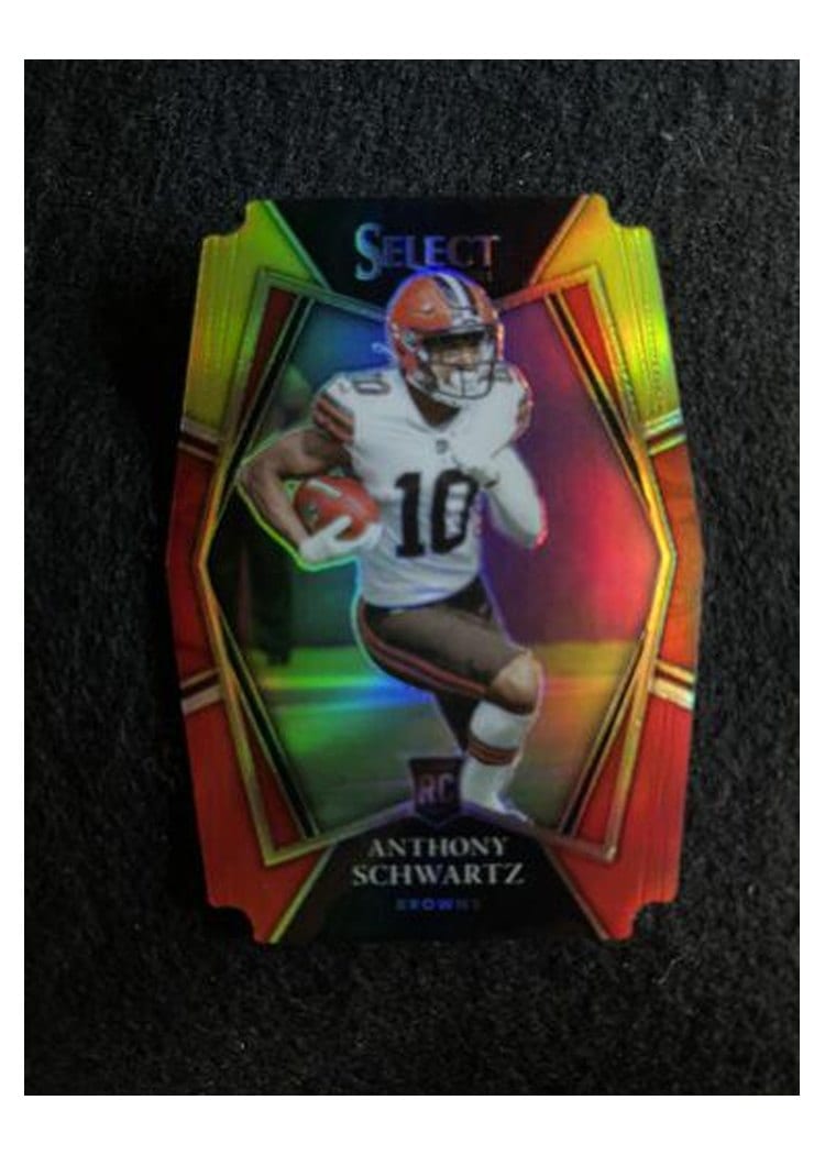 2021 Panini Select Base Set Anthony Schwartz Red and Yellow Die Cut #170 card