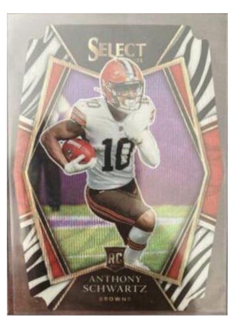 2021 Panini Select Base Set Anthony Schwartz Zebra Die Cut #170 card