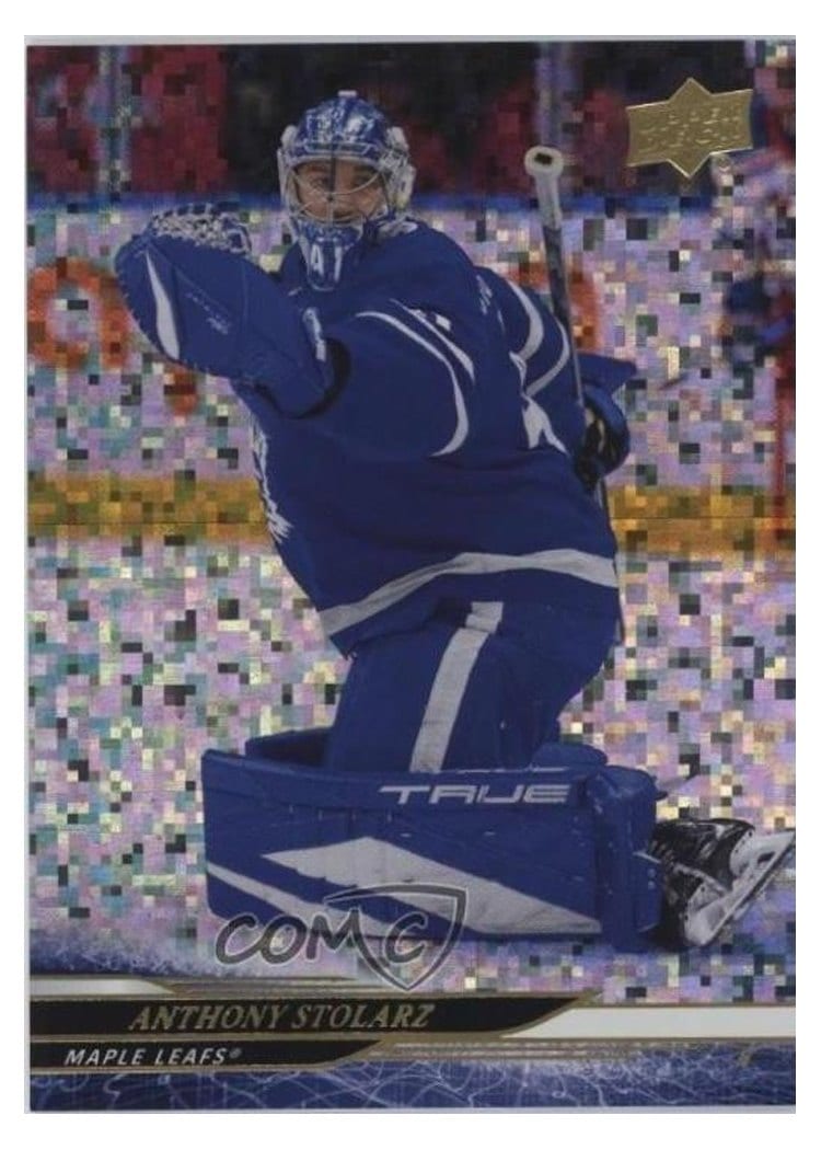 2024-25 Upper Deck Base Set Anthony Stolarz Speckled Rainbow #621 card