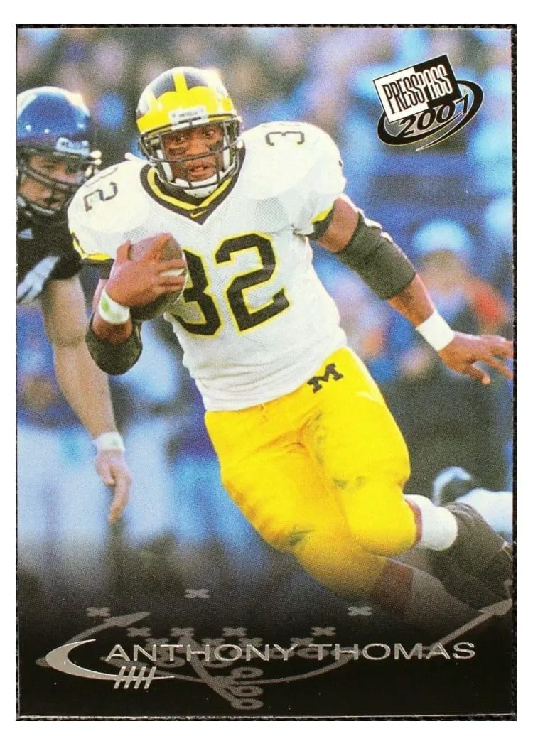 2001 Press Pass Anthony Thomas #15 card