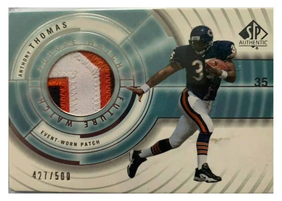 2001 SP Authentic Anthony Thomas #109 card