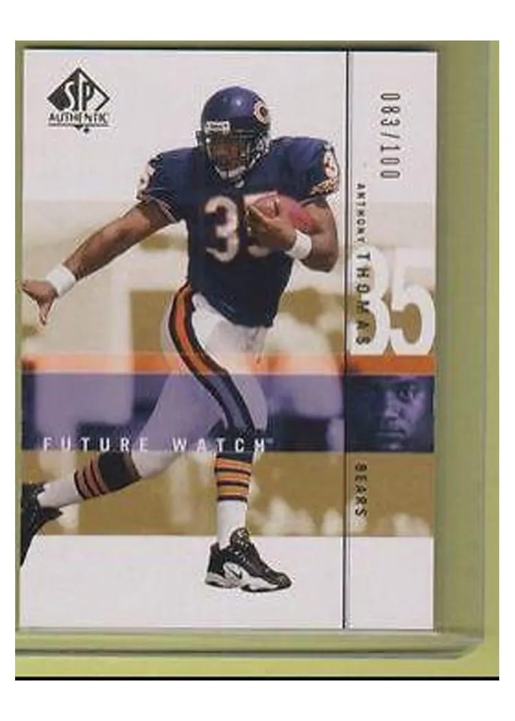 2001 SP Authentic Anthony Thomas #109 card