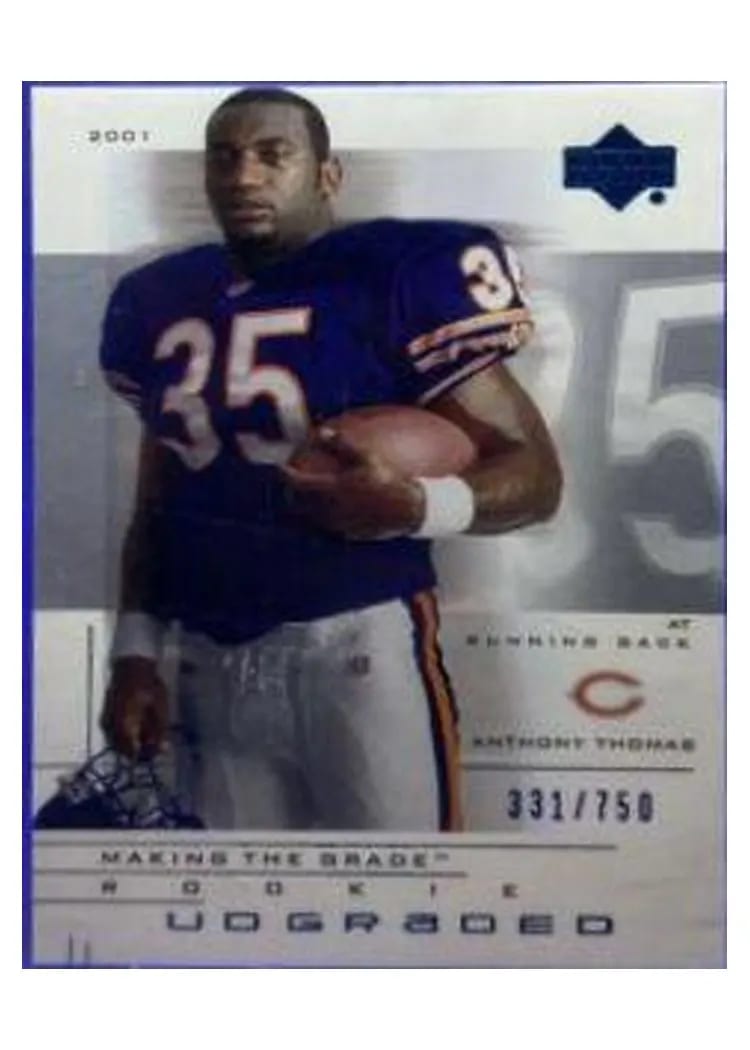 2001 Upper Deck Graded Anthony Thomas #57 card