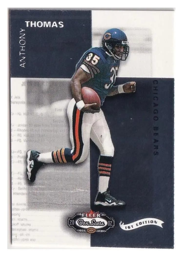 2002 Fleer Box Score Anthony Thomas #9 card