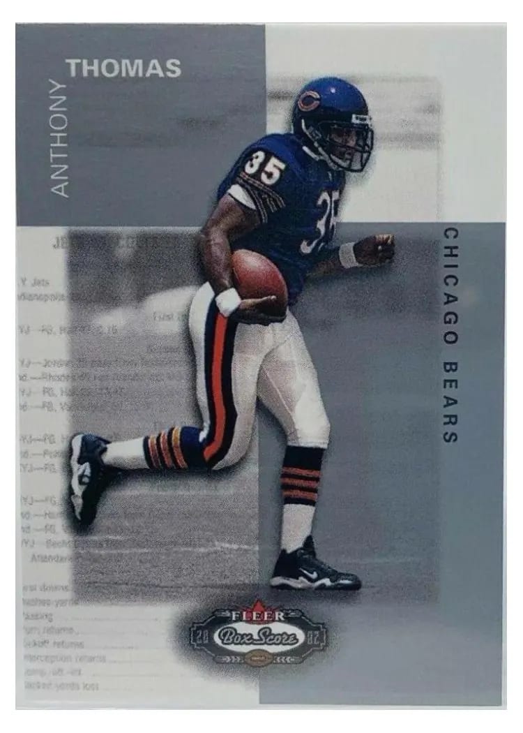 2002 Fleer Box Score Anthony Thomas #9 card
