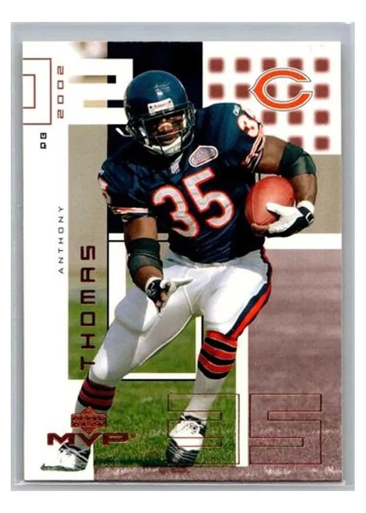 2002 Upper Deck MVP Anthony Thomas #38 card