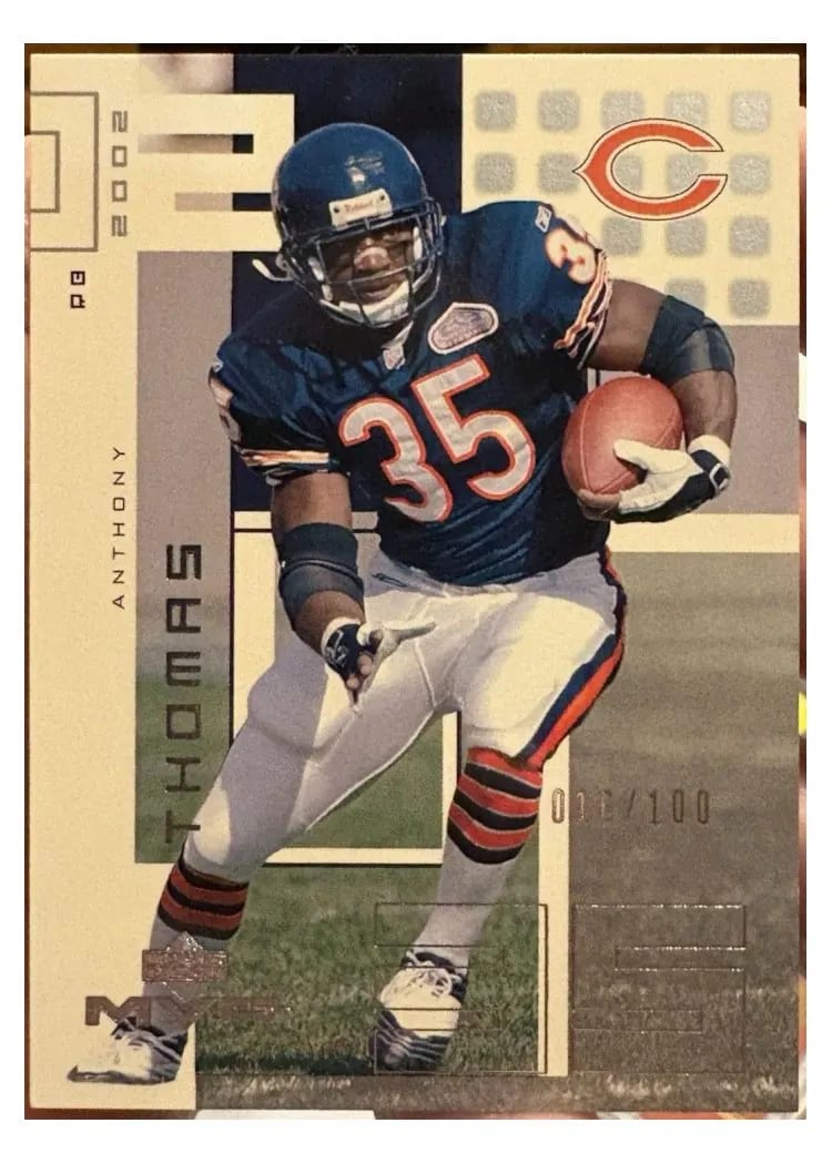 2002 Upper Deck MVP Anthony Thomas #38 card