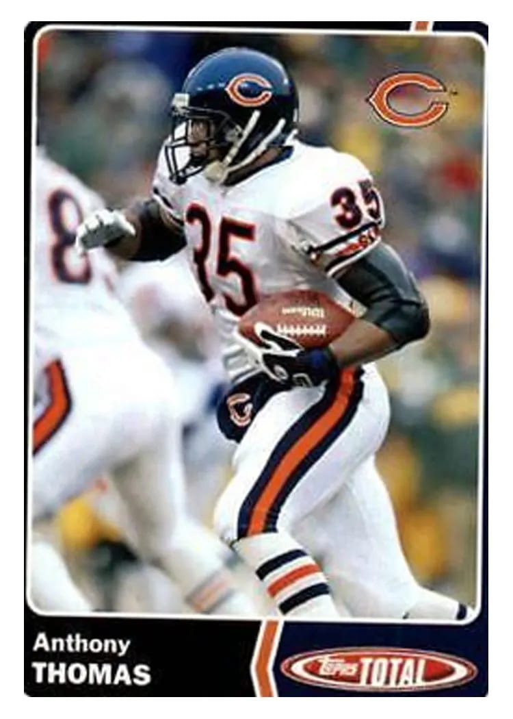 2003 Topps Total Anthony Thomas #70 card