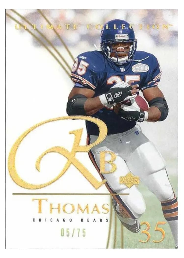 2003 Ultimate Collection Anthony Thomas Gold #35 card