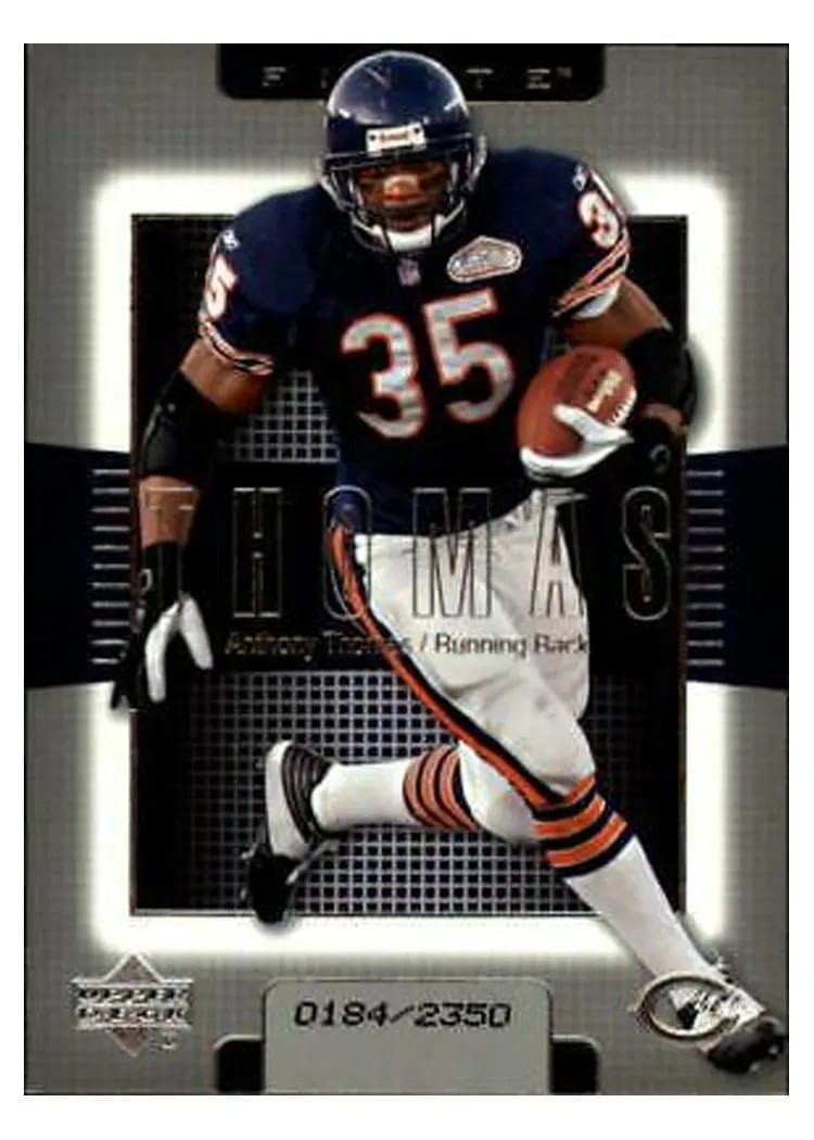 2003 Upper Deck Finite Anthony Thomas #35 card