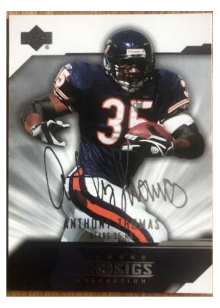 2004 Upper Deck Diamond Pro Sigs Anthony Thomas #15 card