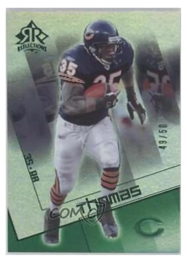 2004 Upper Deck Reflections Anthony Thomas #18 card