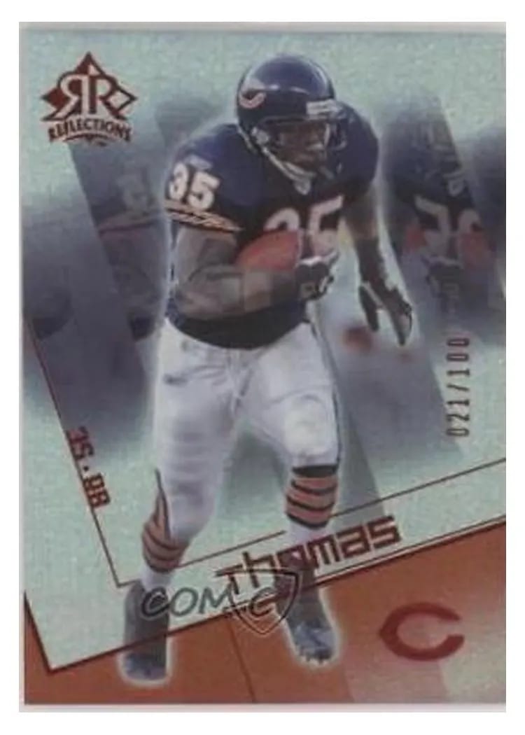 2004 Upper Deck Reflections Anthony Thomas #18 card