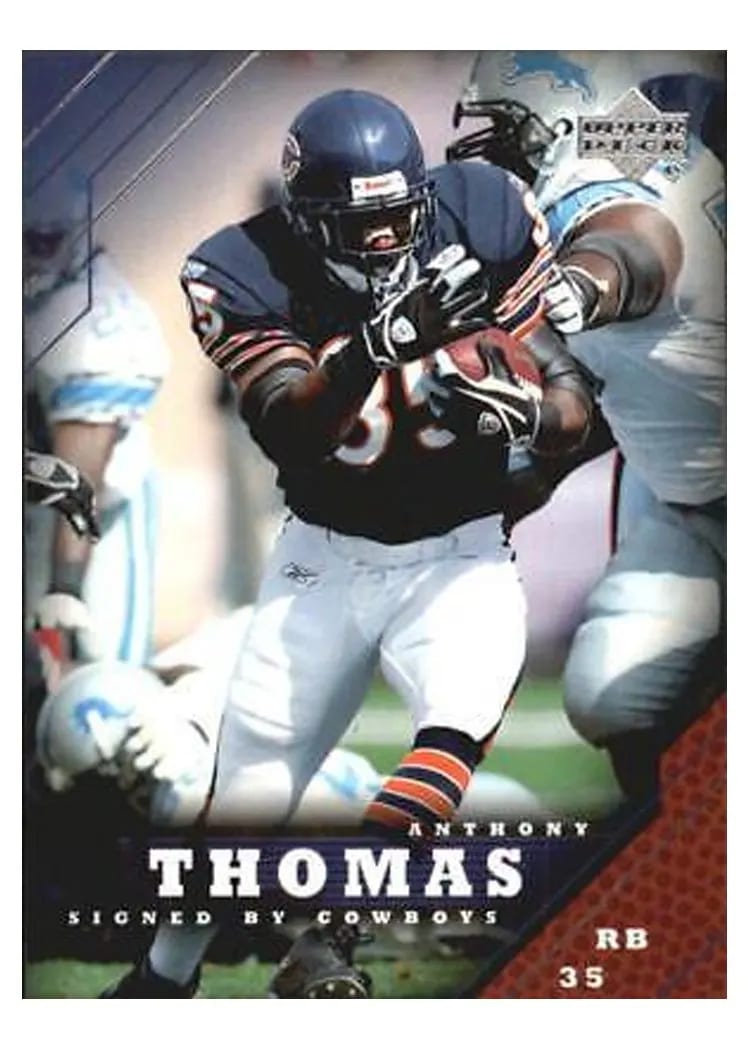 2005 Upper Deck Anthony Thomas #35 card