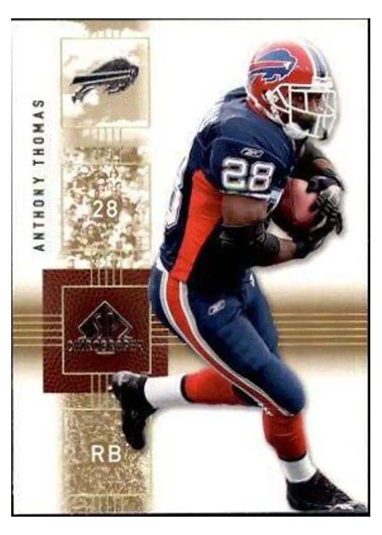 2007 SP Chirography Anthony Thomas #12 card
