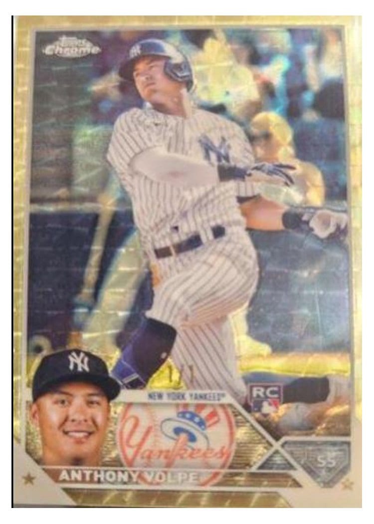 2023 Topps Chrome Anthony Volpe #4 card