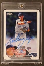 2023 Topps Chrome Rookie Autographs Anthony Volpe #RA-AV card