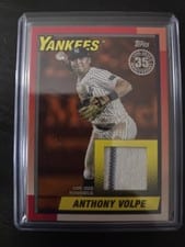 2025 Topps Update 1990 Topps Baseball Relics Anthony Volpe #90RU-AV card