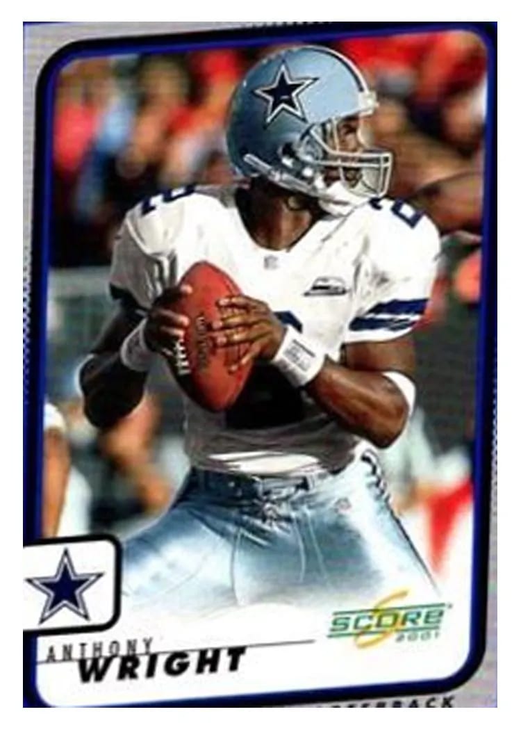 2001 Panini Score Anthony Wright #53 card