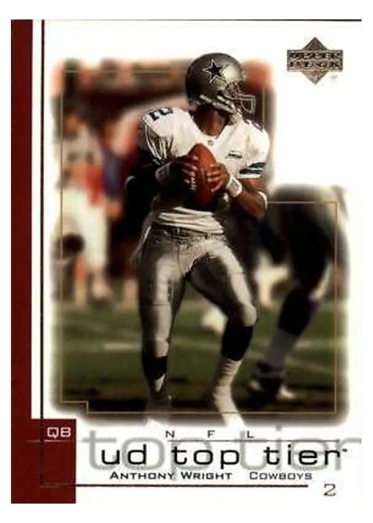 2001 Upper Deck Top Tier Anthony Wright #50 card